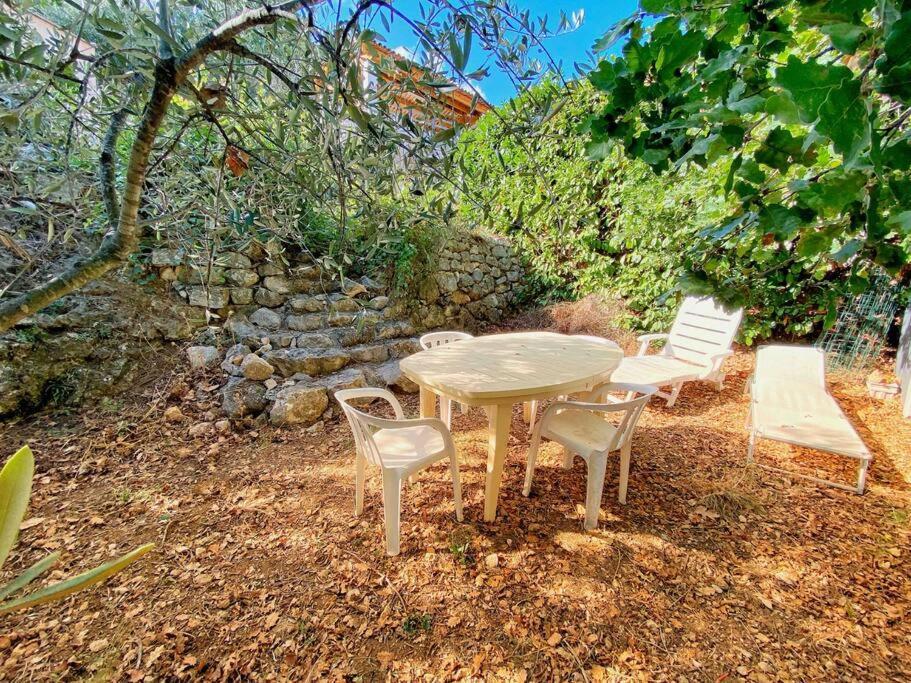 Bas De Villa Au Milieu Des Oliviers. Chateauneuf-Villevieille Exterior foto