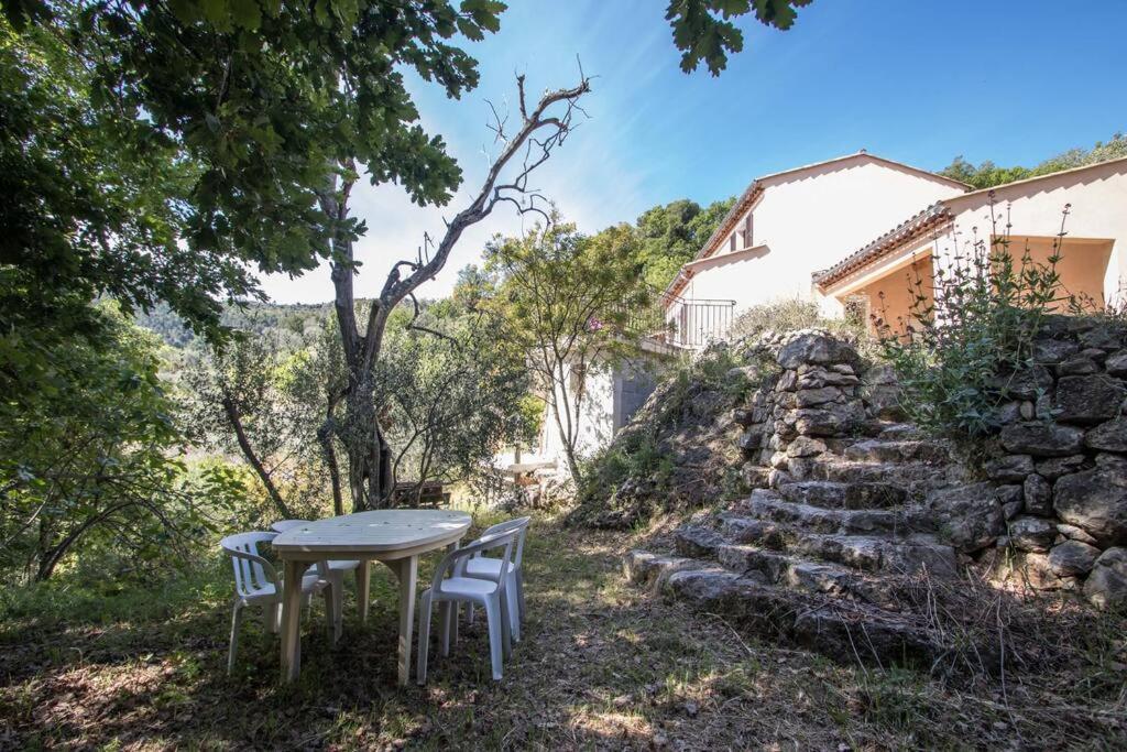 Bas De Villa Au Milieu Des Oliviers. Chateauneuf-Villevieille Exterior foto